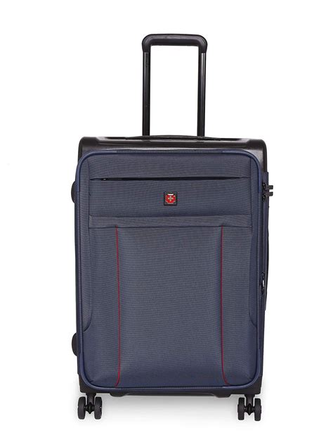 SWISS BRAND RIGA Range Blue Color 24" Medium Trolley : Amazon.in: Fashion