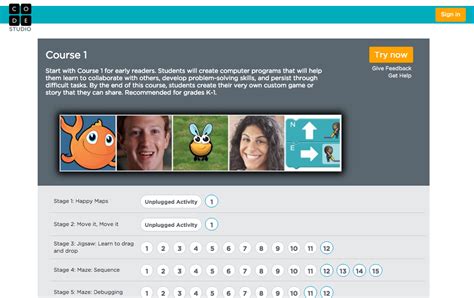 Code.org Lesson 1 Digitl Information 的图像结果