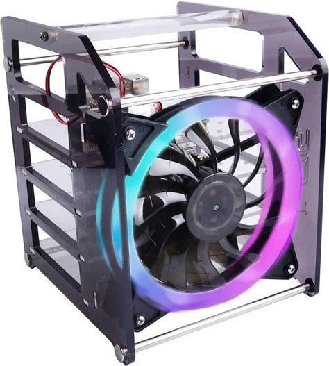 GeeekPi Stackable Raspberry Pi Cluster Case with Cooling Fan India | Ubuy