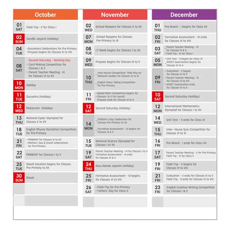 Hopkins Academic Calendar