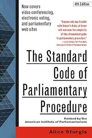 The Standard Code of Parliamentary Procedure, 4th Edition eBook ...