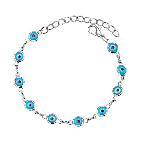 Kairangi Evil Eye Bracelet for Women Evil Eye Beads Bracelet Silver ...
