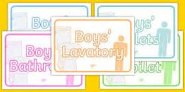 👉 Boys' Toilet Sign (A4)