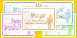 👉 Boys' Toilet Sign (A4)