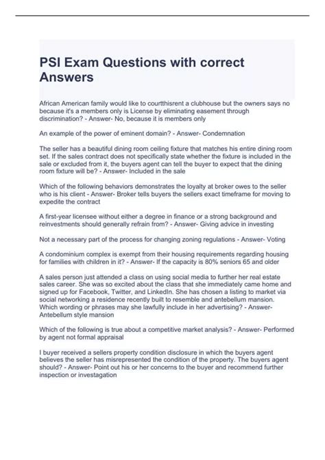 Image result for PSI Exam Tips