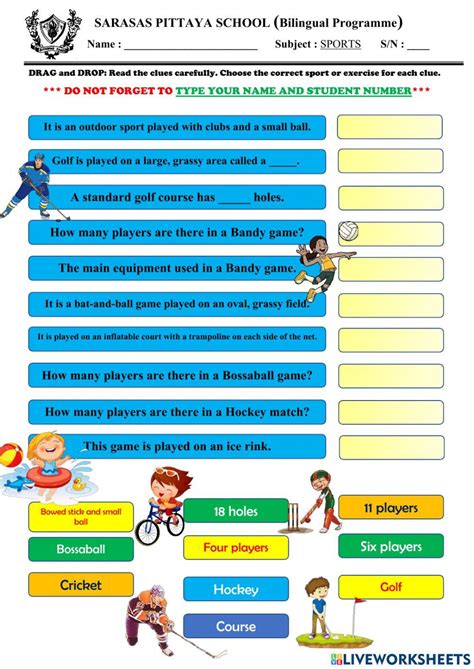 Ball Games Worksheet 的图像结果
