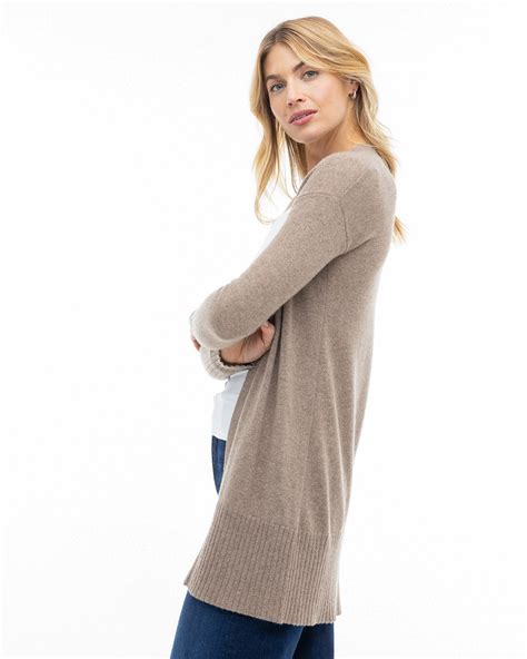 Long Cashmere Cardigan | Open Front Sweaters for Women - Pura Cashmere