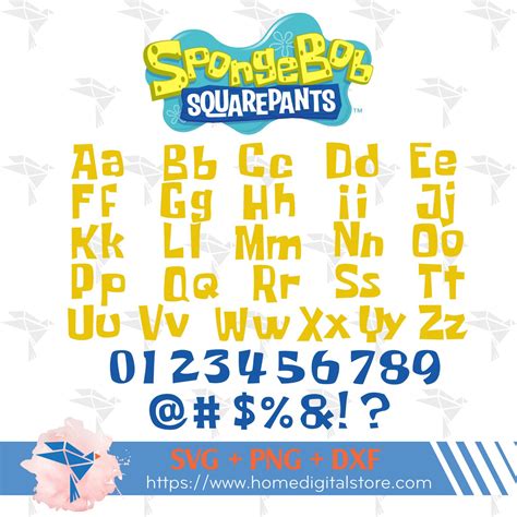 Printable Spongebob Font