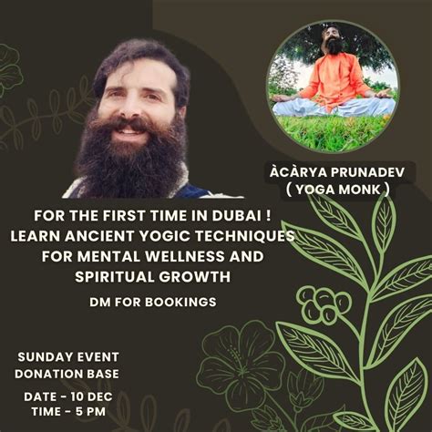 ( FREE EVENT ) LEARN ANCIENT MEDITATION TECHNIQUES FROM YOGA MONK, Iris ...