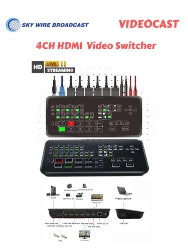 Video Switcher - Videocast Mini Hd Hdmi Multi-Camera Video Mixer ...