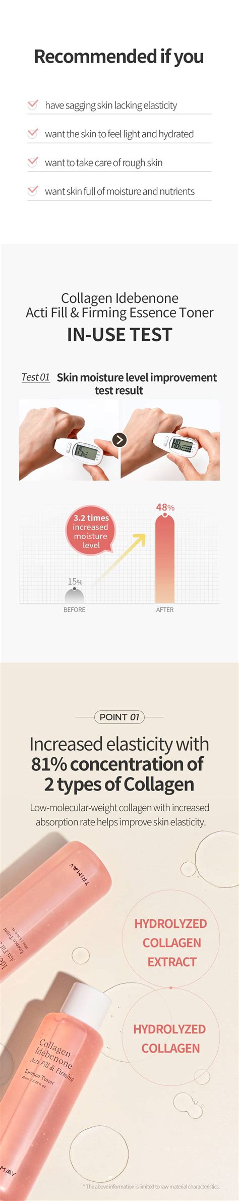 Collagen Idebenone Acti Fill & Firming Toner 200ml - maccaron.in