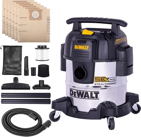 Amazon.com: DEWALT 5 Gal Stealthsonic Shop Vacuum Wet and Dry, Ultra ...