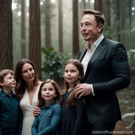 Elon Musk and His Family Details | Stable Diffusion Online - family of elon musk