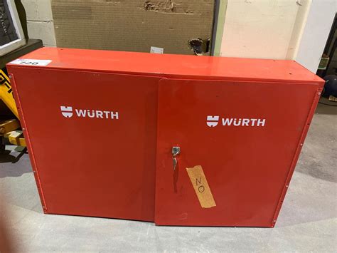 WURTH METAL LOCKING CABINET WITH KEY 34 X 8.5 X 22.5