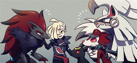 umbreon, gladion, lycanroc, zoroark, lycanroc, and 1 more (pokemon and ...
