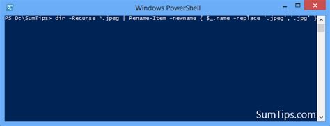 Batch Rename PowerShell 的图像结果