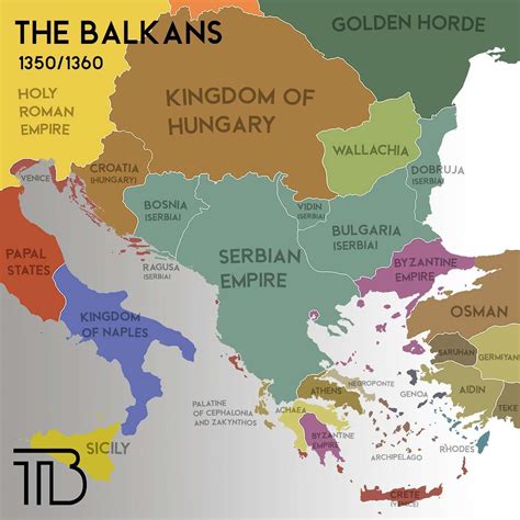 The Balkans 1350/1360