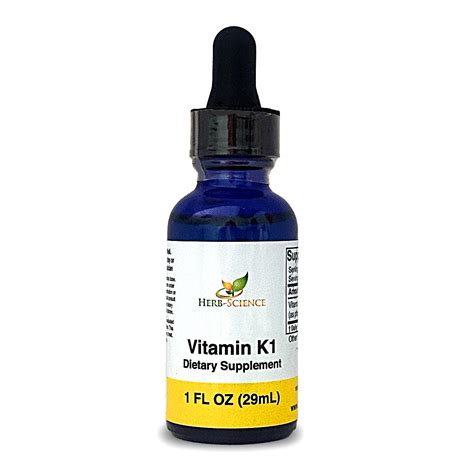 Vitamin K1 — Liquid Drops | 100% Daily Value | Pure, Easy-Absorb Formula - Herb-Science