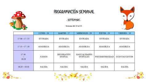 Programación ludoteca