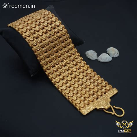 Freemen Four Line Gold Plated Heavy bracelet for Men - FM116 – Freemen®