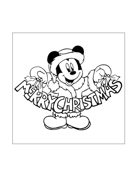 Mickey Minnie Colouring Pages