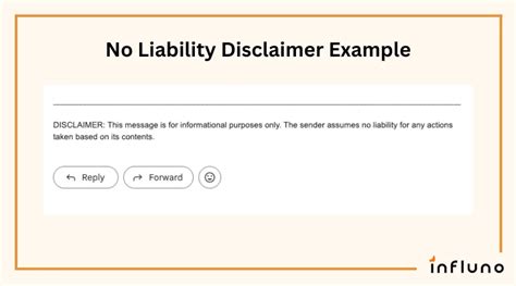 Liability Disclaimer Examples 的图像结果