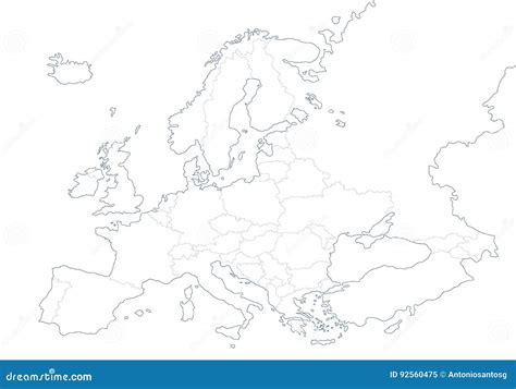 Political Map Of Europe Blank