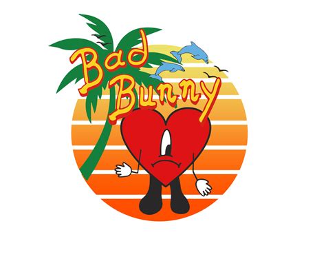 Bad Bunny Svg, Bad Bunny Heart SVG, Bad Bunny Logo SVG, Un V - Inspire ...
