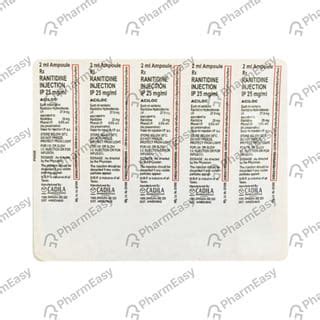 Aciloc 25 MG Injection (2): Uses, Side Effects, Price & Dosage | PharmEasy