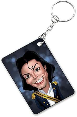 Ucard Michael Jackson Caricature Keyring : Amazon.in: Fashion