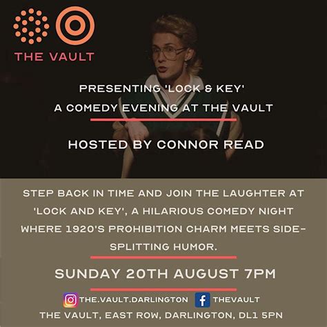 Lock & Key Comedy @ The Vault, The Vault, Darlington, 17 September 2023 ...