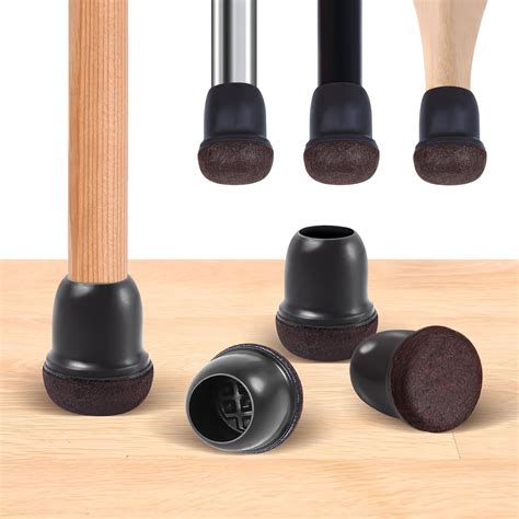 16 PCS Extra Small Chair Leg Floor Protectors for Hardwood Floors, 360 ...
