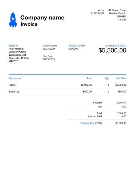Free Invoice Templates. Customize and Send in Under 90 Seconds