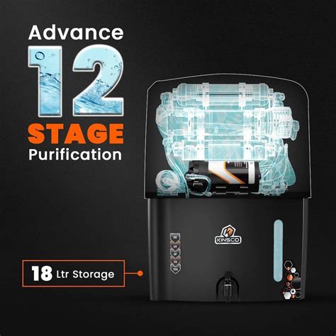 Kinsco Aqua Punch Pro With ISI Mark RO+UV+UF+TDS Adjuster 18 L RO + UV ...