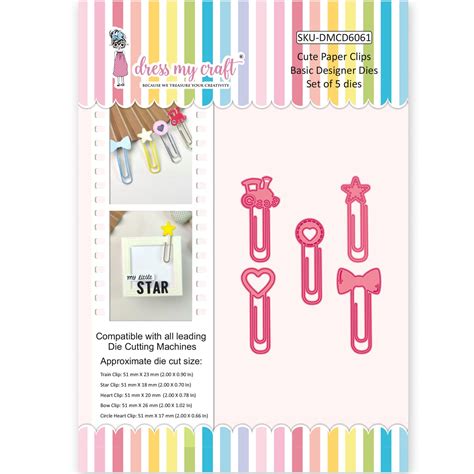 Cute Paper Clips - Basic Designer Dies – Dress my craft