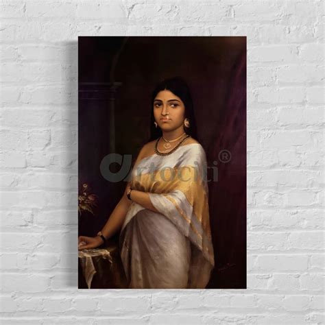 Buy Kerala Royal Lady by Raja Ravi Varma Canvas Painting Online
