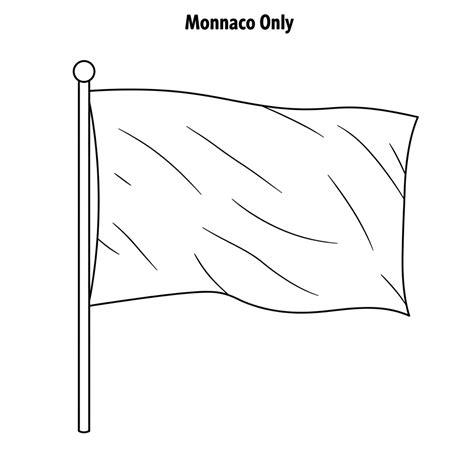 Monaco Flag Coloring Pages - Free Printable PDF