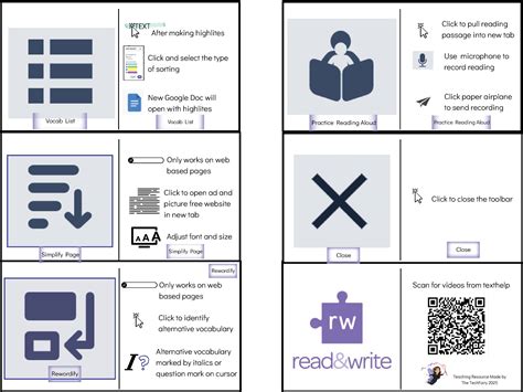 EasyRead Google Read&Write Toolbar for binder ring/pocket resource 2025