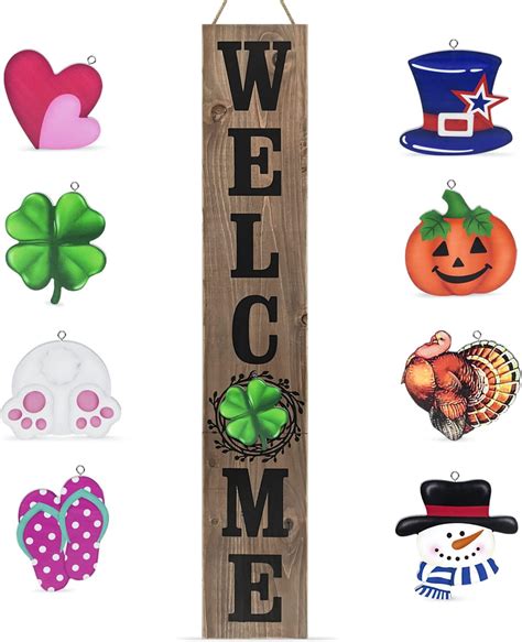 Buy Winder Welcome Sign for Front Door Porch Farmhouse Outdoor Indoor ...