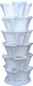 Garden's Need White Stack-A-Pot Hanging Planters - 6 Pieces| Space ...