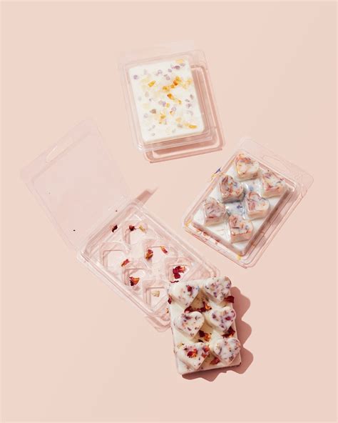 Wax Melt Heart Clamshell, 6 Cavity, Recycled Plastic, Color: White ...