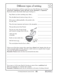 Types of Text Lesson Plans & Worksheets | Lesson Planet - Worksheets Library