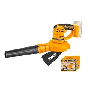 INGCO 20V Cordless Aspirator BlowerI(Tool only), Cordless Leaf Blower ...
