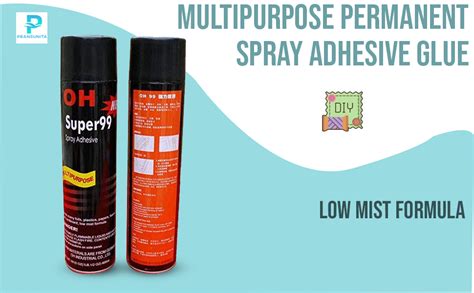 PRANSUNITA Multipurpose Permanent Spray Adhesive Glue- Transparent 600 ...