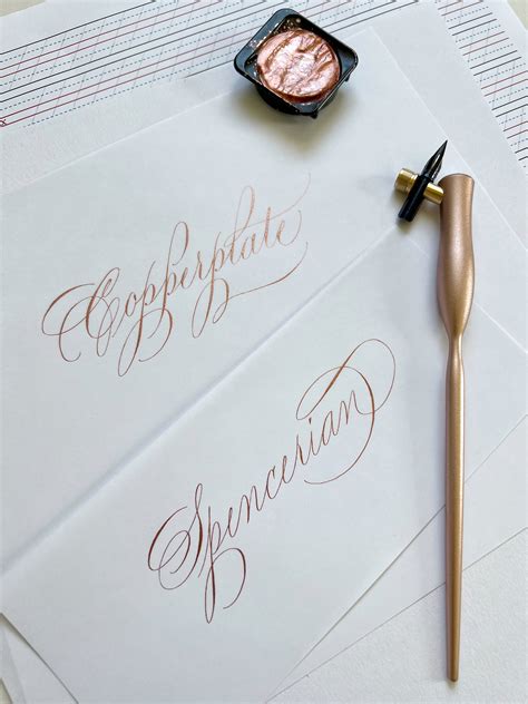 Spenceriano Vs. Copperplate Spencerian Copperplate FOUNTAIN Pen