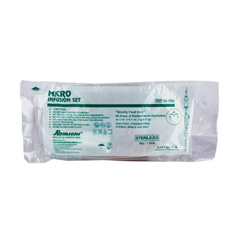 Buy Romsons Micro Infusion Set - Pack of 25 (SS-3066) – Oralkart