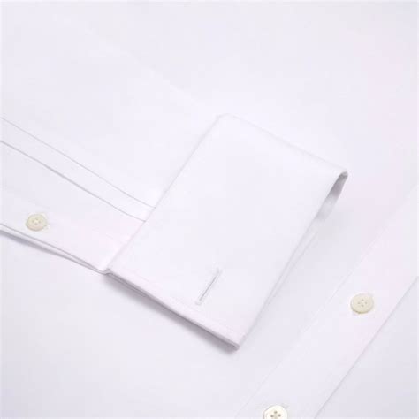 White Tailored Fit Double Cuff Ramses Poplin Formal Shirt – Thomas Pink