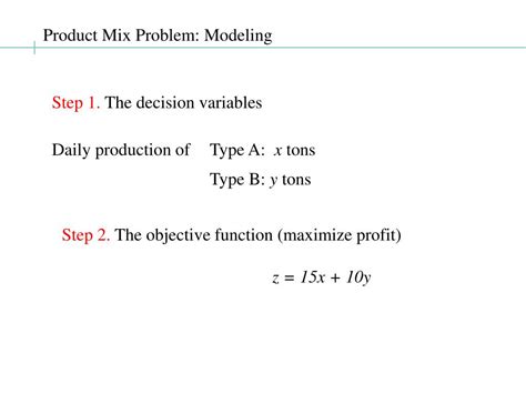 Image result for Production Line Linear Programming Problem