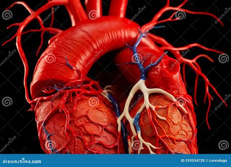 Layout of Blood Vessels in the Human Body. 3D Model Stock Illustration - Illustration of surgery ...