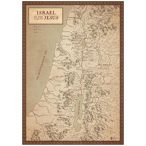 Bible Map of Israel in Jesus' Time, Ancient Israel in Time of Jesus ...